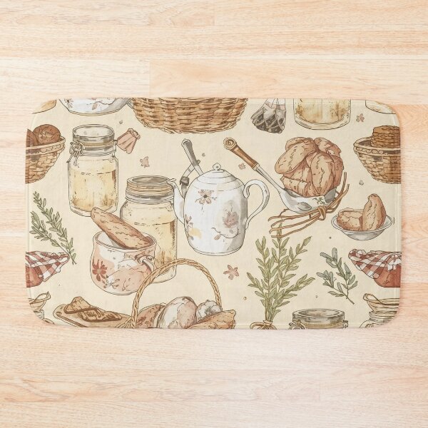 Item preview, Tea & Jam – Cozy Cottagecore Kitchen Pattern designed and sold by Deezyned.
