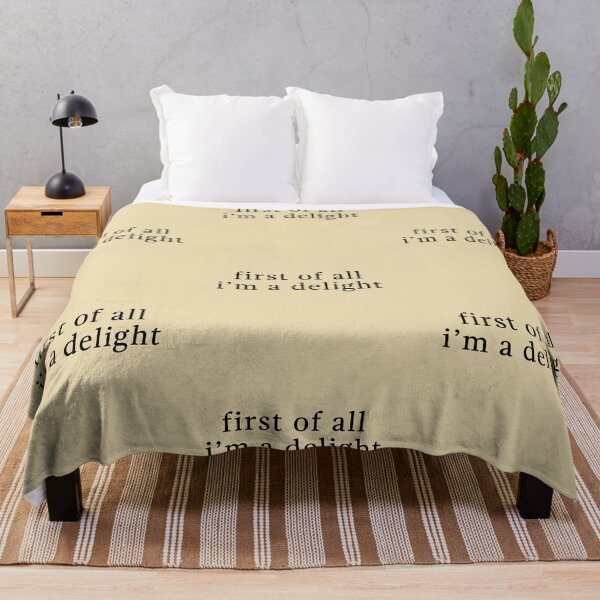 Item preview, First of all im a delight - Sarcastic Quotes designed and sold by CalroStudiio.