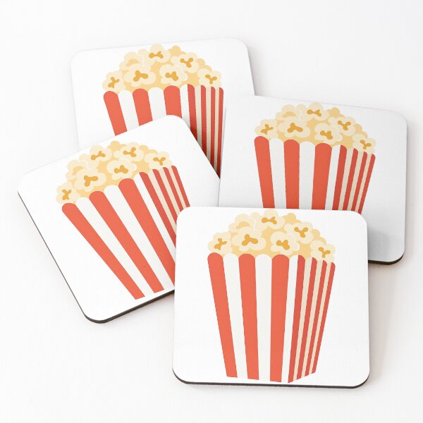 Item preview, Classic Red and White Popcorn Box Cinema Snack Design designed and sold by ArtfulWeave.