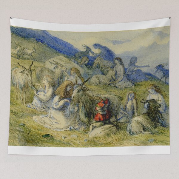 Item preview, Goat herds and pixies by Richard Doyle designed and sold by Vintage Designs +.