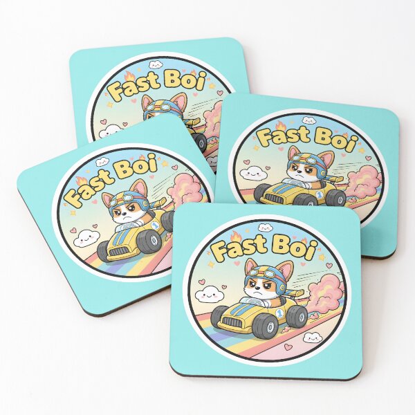 Item preview, Fast Boi Cute Kawaii Racing Corgi designed and sold by designbykev.