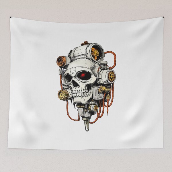 Item preview, The Cybernetic Skull designed and sold by krabbaraban.