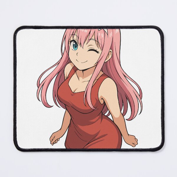 Item preview, 002 ZeroTwo Anime Darling in the Franxx Beautiful Red Dress Date Night designed and sold by CutCatPrints.