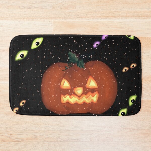 Item preview, Pumpkin and spooky eyes designed and sold by Vanessa Hogle.