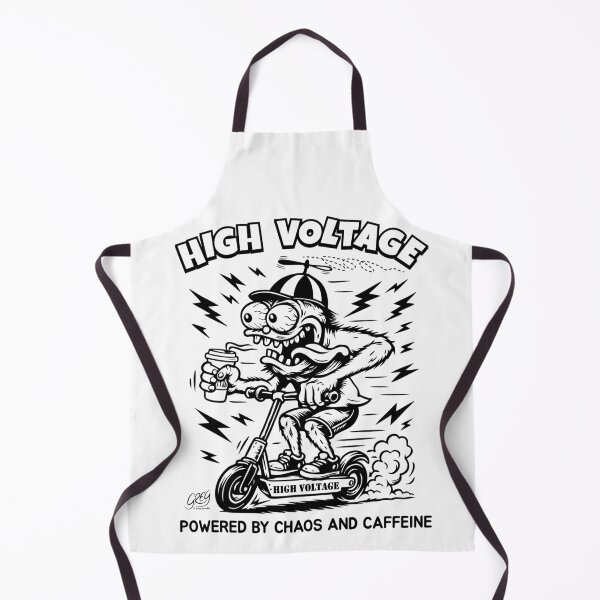 Item preview, High Voltage Scooter, Powered By Chaos & Caffeine designed and sold by Automotive Art by Greg.
