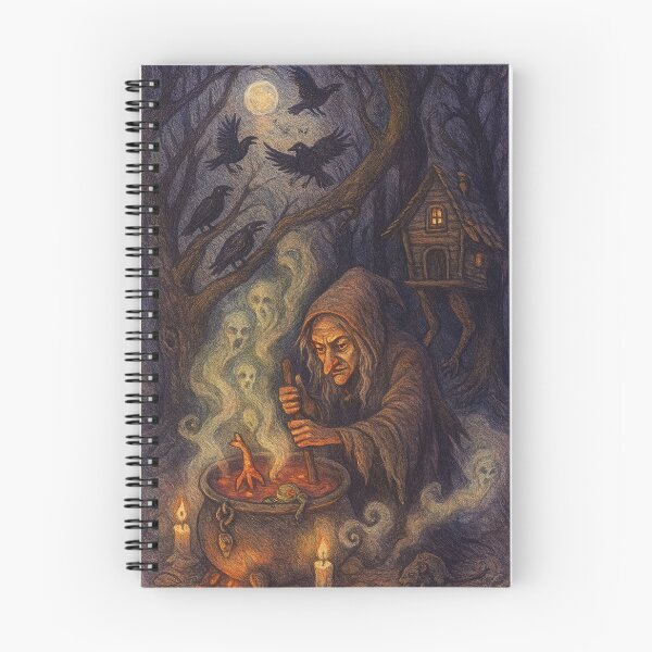 Item preview, Baba Yaga, Ravens, Ghost & Crows — Moonlit Cauldron  designed and sold by Karo-Vibe87.