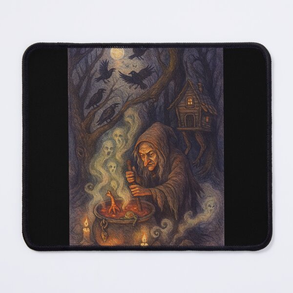 Item preview, Baba Yaga, Ravens, Ghost & Crows — Moonlit Cauldron designed and sold by Karo-Vibe87.