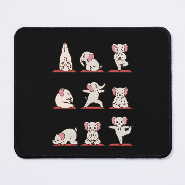 Item preview, Cute Elephant Yoga Poses – Adorable Meditating Elephant designed and sold by SidTastic .