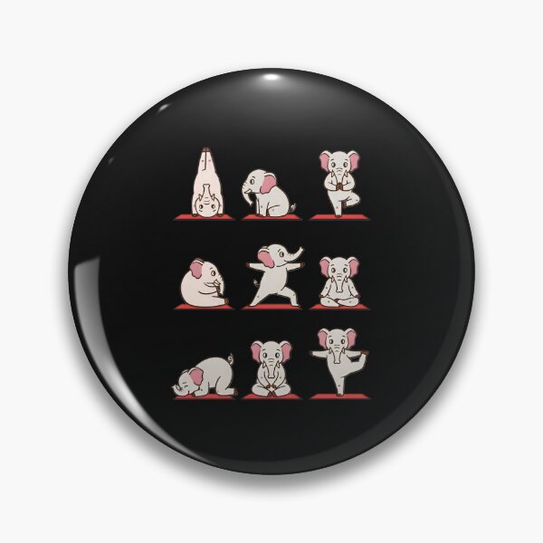Item preview, Cute Elephant Yoga Poses – Adorable Meditating Elephant designed and sold by SidTastic .