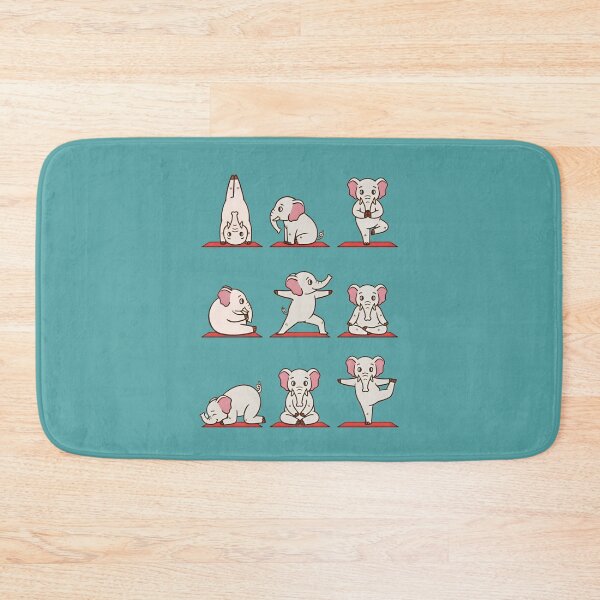 Item preview, Cute Elephant Yoga Poses – Adorable Meditating Elephant designed and sold by SidTastic .