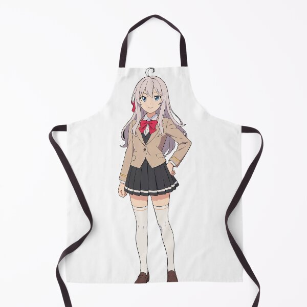 Item preview, Alya School Dress Standing Alya Sometimes hides her Feelings in Russian designed and sold by CutCatPrints.