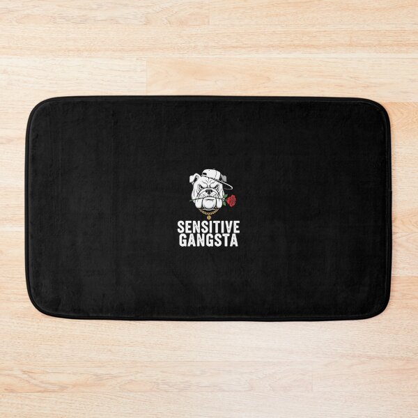 Item preview, Sensitive Gangsta Bulldog with Rose | Tough Guy Soft Heart Graphic designed and sold by DMNindustries.