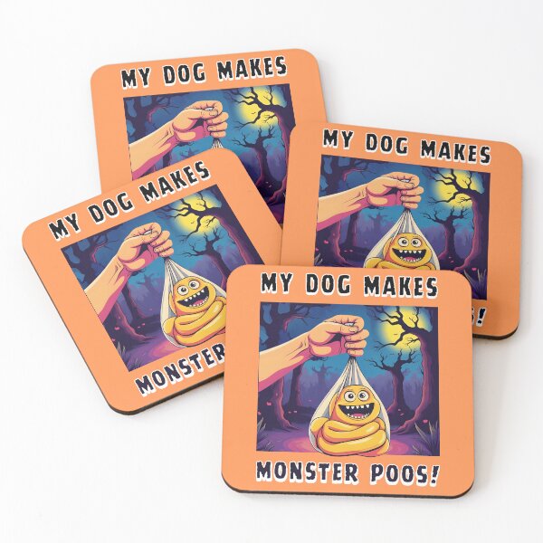 Item preview, "My Dog Makes Monster Poos!"  - Monster NAUGHTYKNOT - Halloween Pet Humor designed and sold by The Shop of PRETTYGRIMBIZ.
