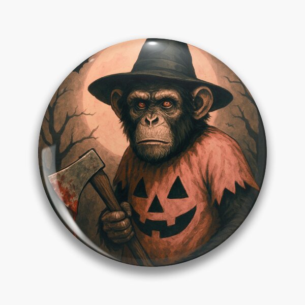 Item preview, HAPPY HALLOWEEN FROM EVIL CHIMP designed and sold by NomadicNatureCo.