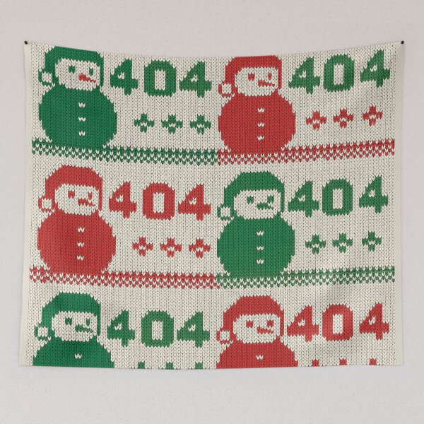 Item preview, 404 Snowman Ugly Christmas Xmas Sweater Tech Vintage designed and sold by SunfullyYours.