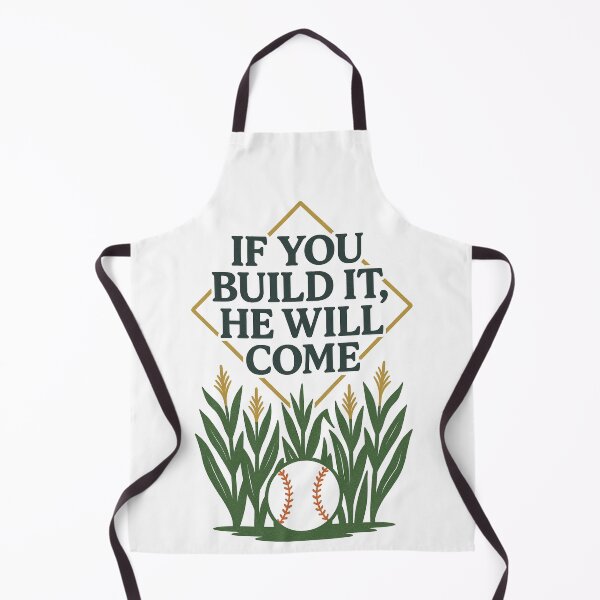 Item preview, Field of Dreams – If You Build It, He Will Come Baseball Quote Design designed and sold by BackstopAndCo.