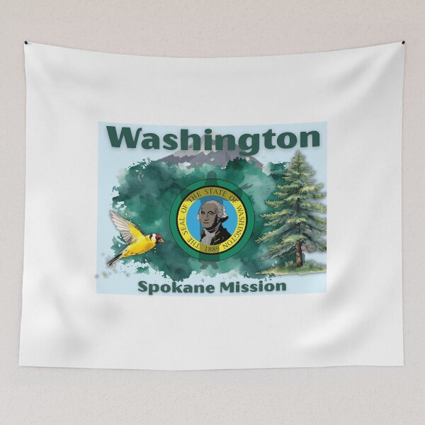 Artikelvorschau, Washington Spokane Mission entworfen und verkauft von Seeshellspace Designs.