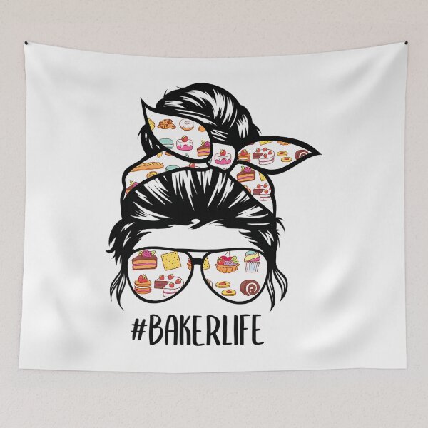 Item preview, Baker Life Messy Bun Hair baking funny Pastry baker Chef 		 designed and sold by ndjagothiborr.