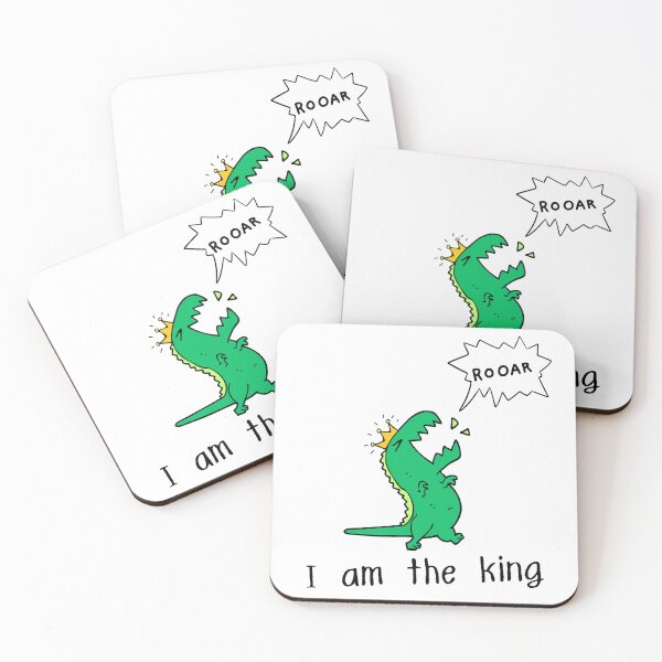 Item preview, I am the king - dino king designed and sold by CypisDesign.