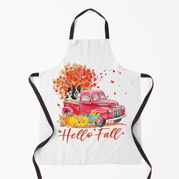Item preview, Border Collie Dog Leaf Autumn Happy Fall Y'all Red Truck designed and sold by ahmeyekuzaiw.