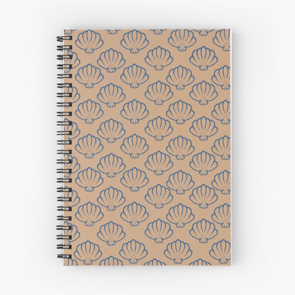 Item preview, Brown and navy shell pattern designed and sold by SqueakySketches.
