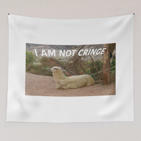 Item preview, "I am not cringe" llama. designed and sold by jsmine.