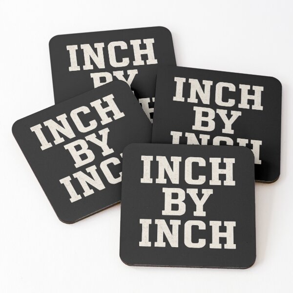 Artikelvorschau, Jeder beliebige Sonntag – Inch by Inch Motivationszitat-Design entworfen und verkauft von BackstopAndCo.