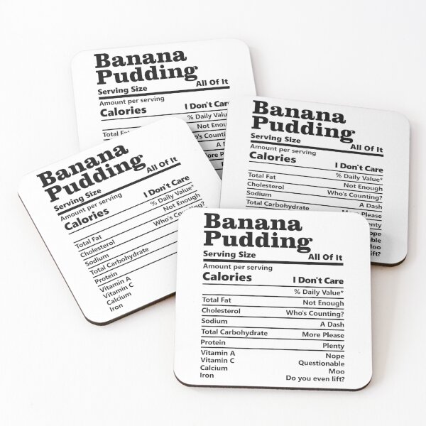 Item preview, Banana Pudding Nutrition Facts Funny Thanksgiving Calories 		 designed and sold by ndjagothiborr.