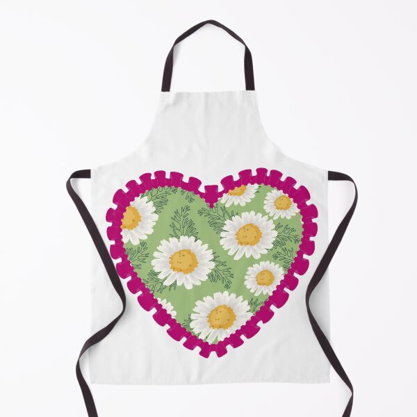 Item preview, Green heart with white flowers and pink frilly border designed and sold by priyankajustine.
