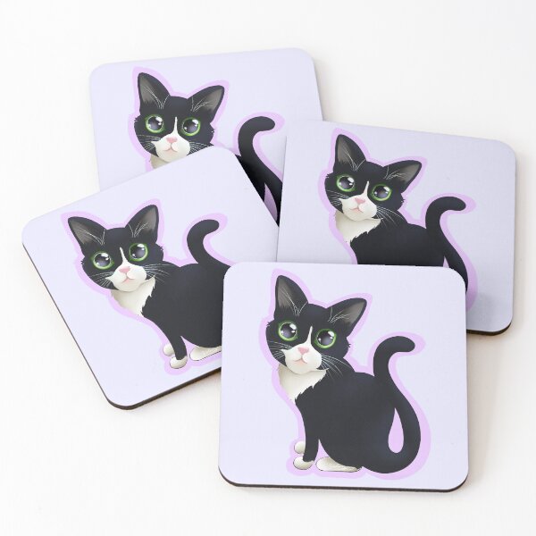 Item preview, Black cat  kawaii designed and sold by Valenart.Illustration.