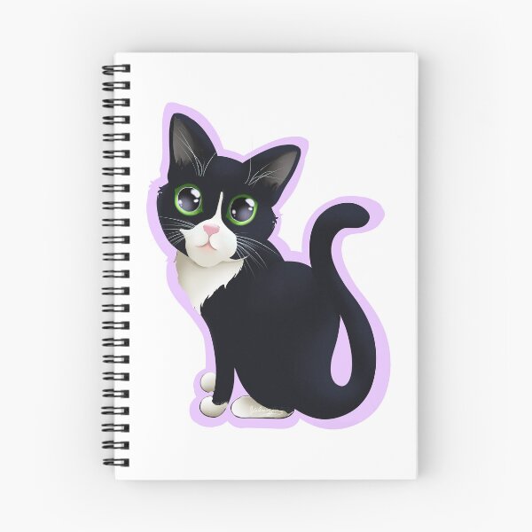 Item preview, Black cat  kawaii designed and sold by Valenart.Illustration.