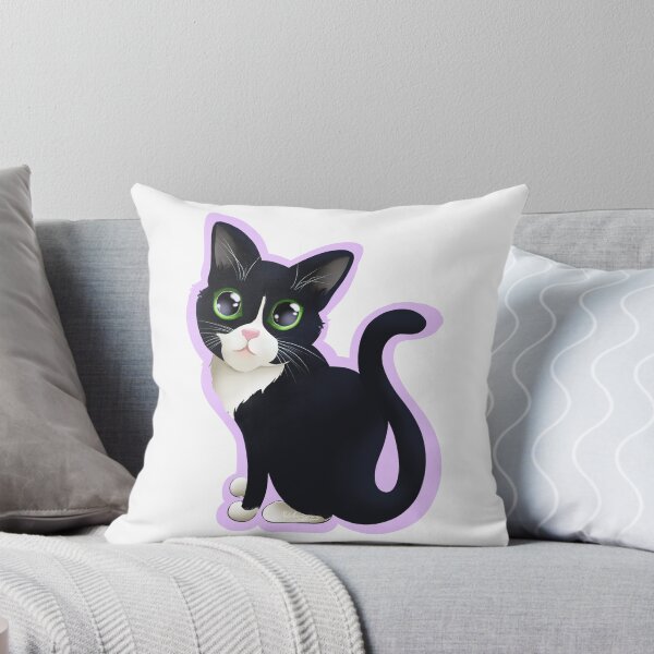 Item preview, Black cat  kawaii designed and sold by Valenart.Illustration.