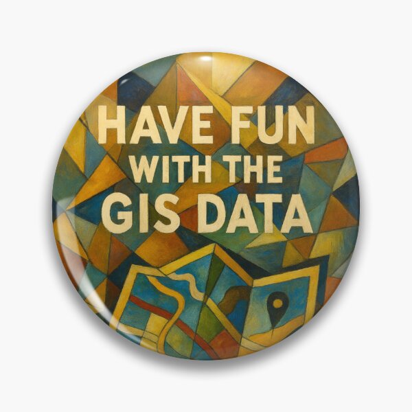 Artikelvorschau, Viel Spaß mit den GIS-Daten – Kubistische Kartenabstraktion entworfen und verkauft von MapHappens.
