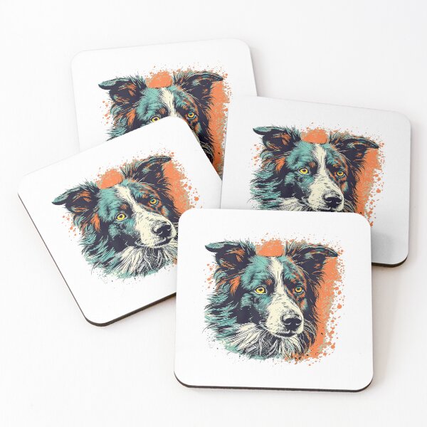 Item preview, Border Collie Vintage Art Intelligent Herding Art 	 		 designed and sold by lasahrolangd.