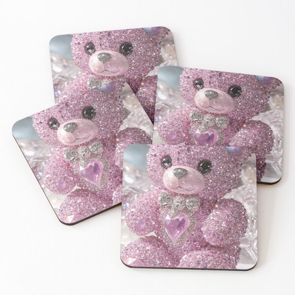 Item preview, Diamond Pink Teddy With Purple Heart designed and sold by AngelHomes1.