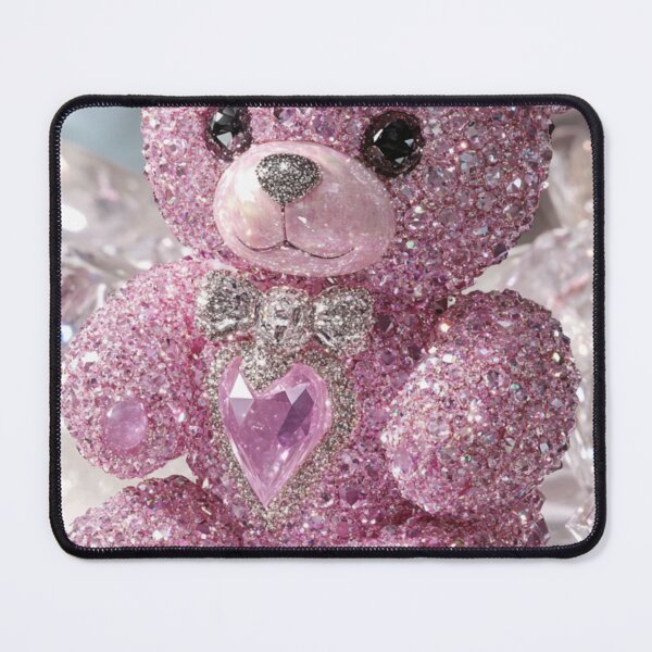 Item preview, Diamond Pink Teddy With Purple Heart designed and sold by AngelHomes1.