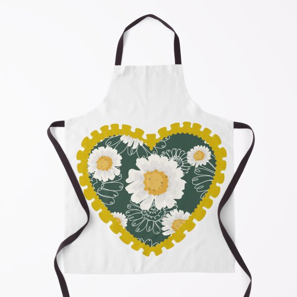 Item preview, Dark green heart with yellow frilly border  designed and sold by priyankajustine.