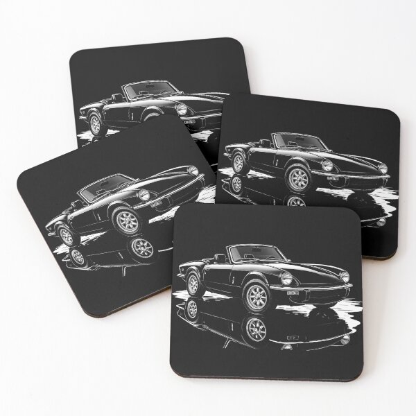 Item preview, Classic 1973 Triumph Spitfire Convertible – Vintage British Sports Car Art designed and sold by Stinky Lincy's Apparel Company.
