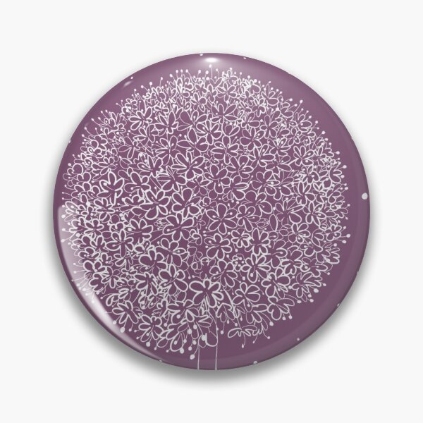 Item preview, Allium on dark purple designed and sold by StudioSalz.