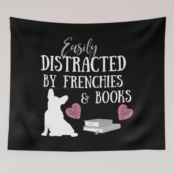Item preview, Easily Distracted By Frenchies And Books French Bulldog 	 		 designed and sold by qiihyrgnh15.