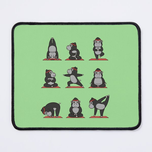 Item preview, Cute gorilla Yoga Poses – Adorable Meditating Gorilla designed and sold by SidTastic .