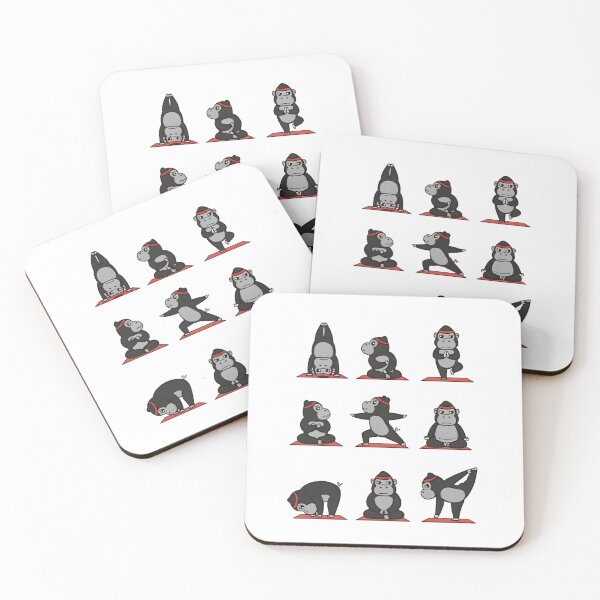 Item preview, Cute gorilla Yoga Poses – Adorable Meditating Gorilla  designed and sold by SidTastic .