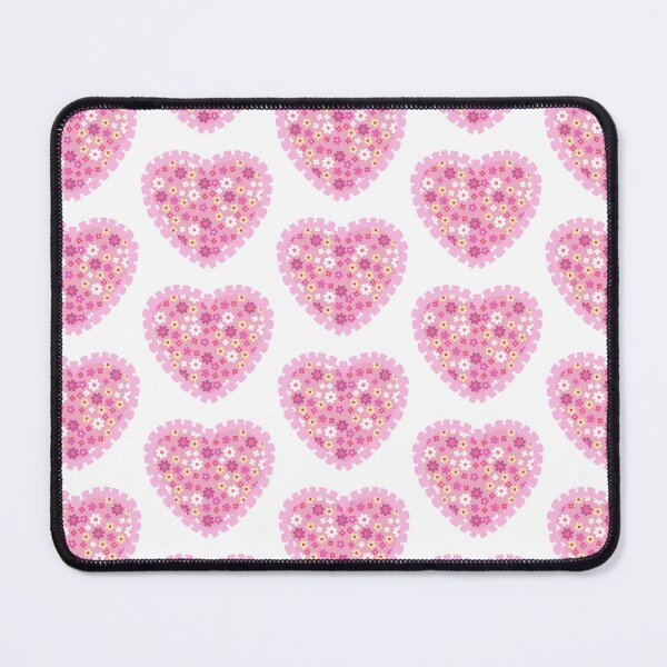 Item preview, Pink flowery heart with pink frilly border  designed and sold by priyankajustine.