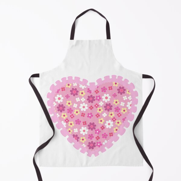 Item preview, Pink flowery heart with pink frilly border  designed and sold by priyankajustine.