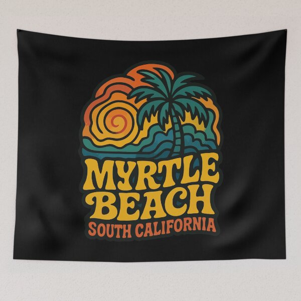 Item preview, Myrtle Beach South Carolina Trippy Retro designed and sold by TomFrontierArt.