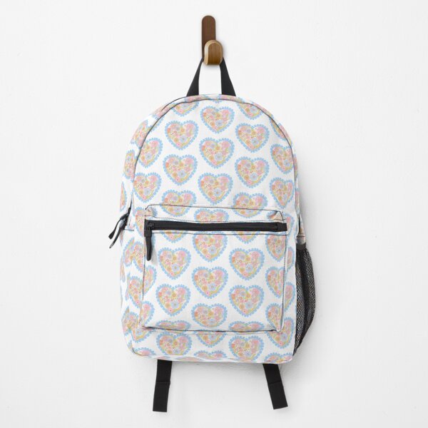 Item preview, Flowery heart with light blue frilly border  designed and sold by priyankajustine.