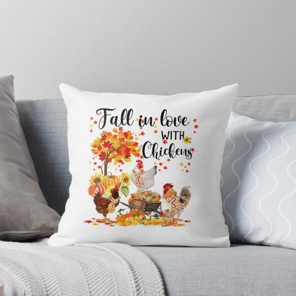 Item preview, Fall In Love With Chickens Autumn Fall Chicken Thanksgiving 		 designed and sold by wahmarrajult.