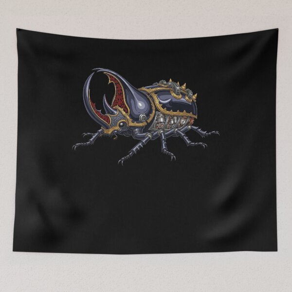 Item preview, Cool Steampunk Beetle Mechanical Horned Bug Fantasy Armor designed and sold by elderberry.