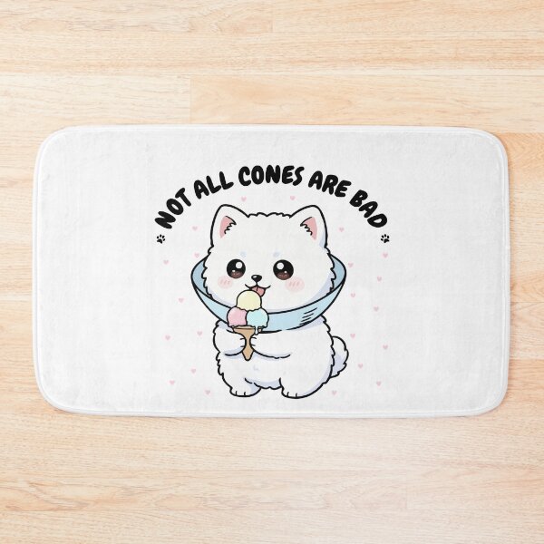 Item preview, Not All Cones Are Bad Samoyed Dog Cone - Funny Ice Cream designed and sold by The Real Life Symphony.