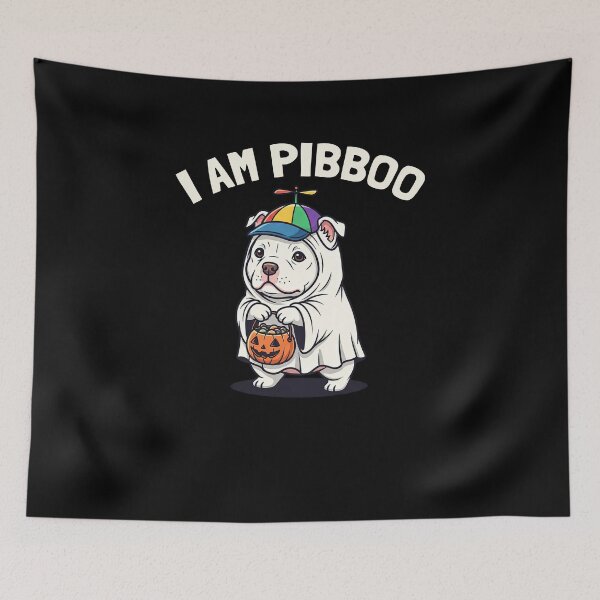 Item preview, I Am Pibboo Funny Pit Bull Terrier Ghost Halloween Pibble designed and sold by elderberry.
